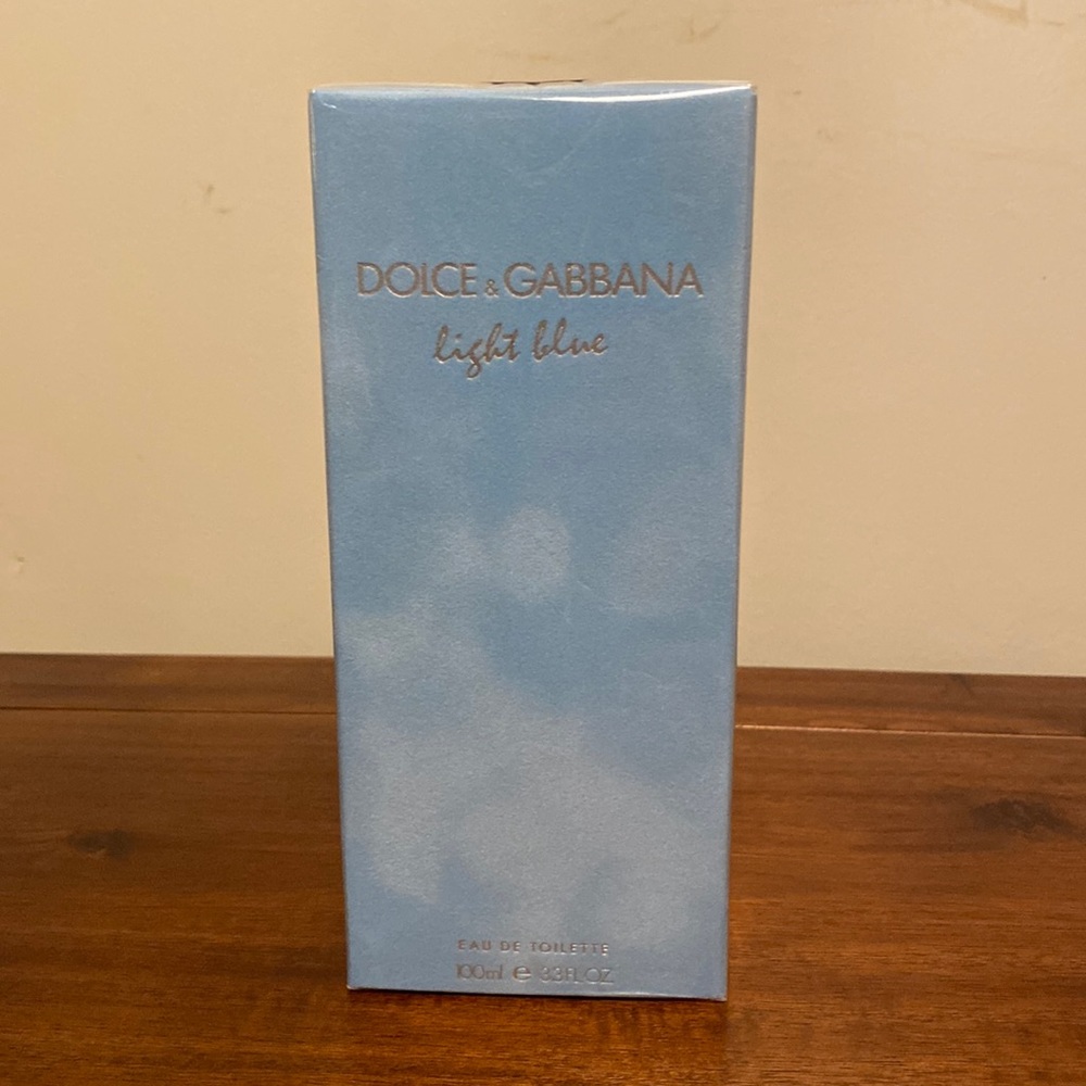 DOLCE & GABBANA LIGHT BLUE PERFUME, 3.3 oz New In Box